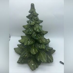 1970s Byron Mold 13” Ceramic Christmas Tree Evergreen Ceramic Holiday Tree